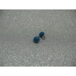 Bouton boule turquoise 7.5mm