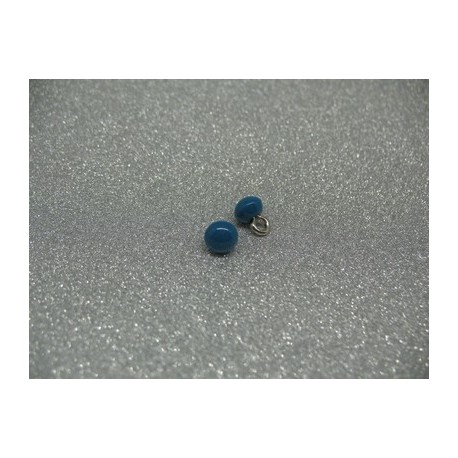 Bouton boule turquoise 7.5mm