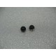 Bouton boule noir brillant 8.5mm