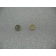 Bouton base métal or et strass cristal 8.5mm