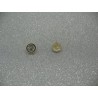 Bouton base métal or et strass cristal 8.5mm