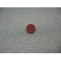 Bouton boussole à pied rouge 12mm