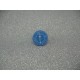 Bouton boussole bleu azur 15mm