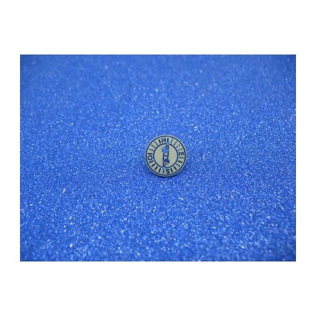 Bouton boussole gris bleu 12mm