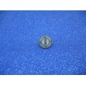 Bouton boussole gris bleu 12mm