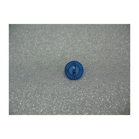 Bouton boussole bleu 12mm