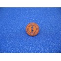 Bouton boussole orange 18mm