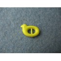 Bouton canard vert anis verni émaillé 18mm
