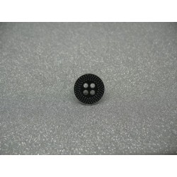 Bouton pointillé délavé anthracite 15mm
