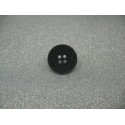 Bouton pointillé délavé anthracite 20mm