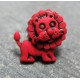Bouton lion rouge 17mm