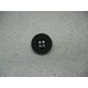 Bouton pointillé délavé noir 20mm