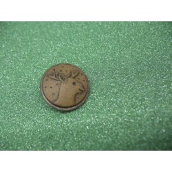 Bouton cerf marron 18mm