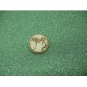 Bouton cerf écru 15mm
