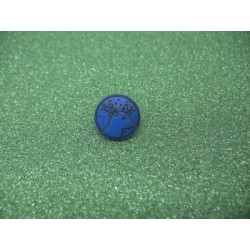 Bouton cerf bleu roi 12mm