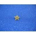 Bouton étoile de mer jaune noir 12mm