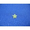 Bouton étoile de mer jaune anis 12mm