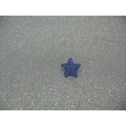 Bouton étoile de mer bleu violet 12mm