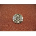 Bouton ancre métal vieil or 28mm