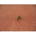 Bouton carreaux métallisé  12mm
