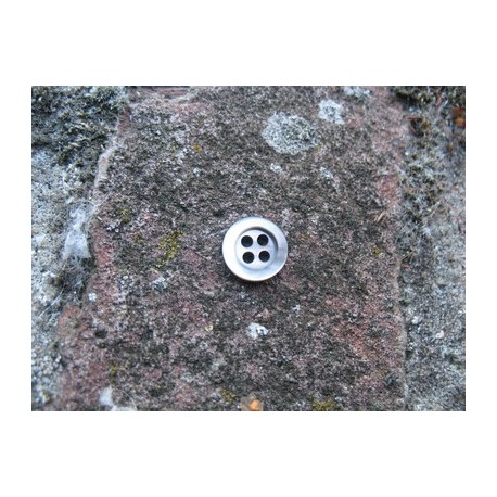 Bouton nacre Tahiti N°6 gris 9mm