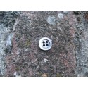 Bouton nacre Tahiti N°6 gris 9mm