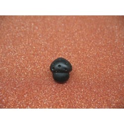 Bouton champignon noir 15mm