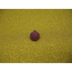 Bouton boule de Noel corail 12mm