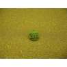 Bouton boule de Noel vert anis 12mm