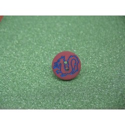 Bouton dragon brique 15mm