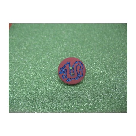 Bouton dragon brique 15mm