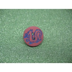 Bouton dragon brique 18mm