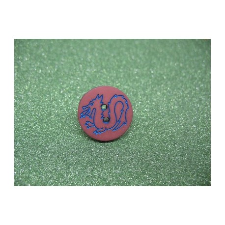 Bouton dragon brique 18mm