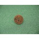 Bouton dragon marron clair 18mm