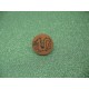 Bouton dragon marron clair 18mm