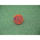 Bouton dragon orange 18mm