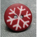 Bouton flocon rubis 18 mm b61