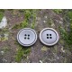 Bouton cercle vieil or 28mm