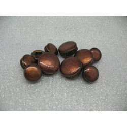 Lot boutons médiévaux abricot effet loupe