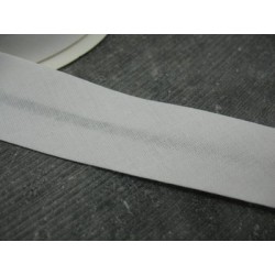Biais coton blanc 15mm fini