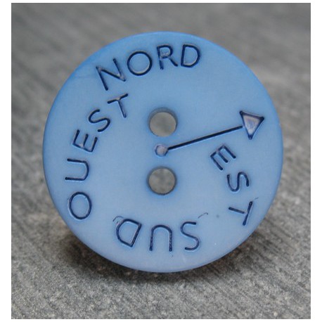 Bouton NSEO bleu 18 mm b61