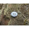 Bouton gaufre oval ciel 13mm
