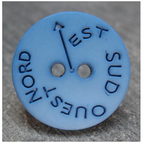 Bouton NSEO bleu 15 mm b61