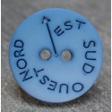 Bouton NSEO bleu 15 mm b61