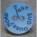 Bouton NSEO bleu 15mm