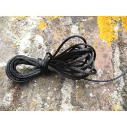 Lacet Queue de rat noir 2mm