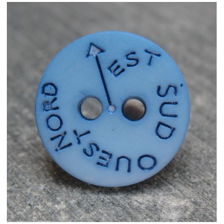 Bouton NSEO bleu 13mm