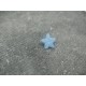 Bouton étoile de mer bleu ciel clair 12mm