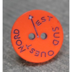 Bouton NSEO orange 15mm