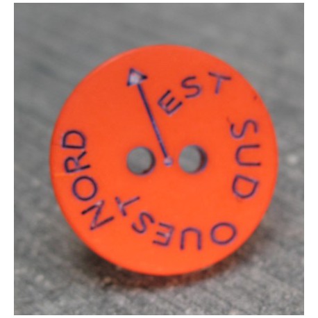 Bouton NSEO orange 15mm